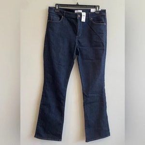 Ann Taylor LOFT Jeans Dark Wash Curvy Boot Size 14/32